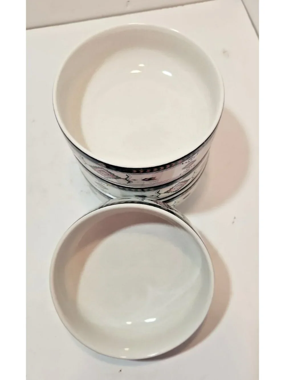 Vintage Studio Nova Adirondak Fruit, Berry, Dessert Bowl Set of 4 NIB